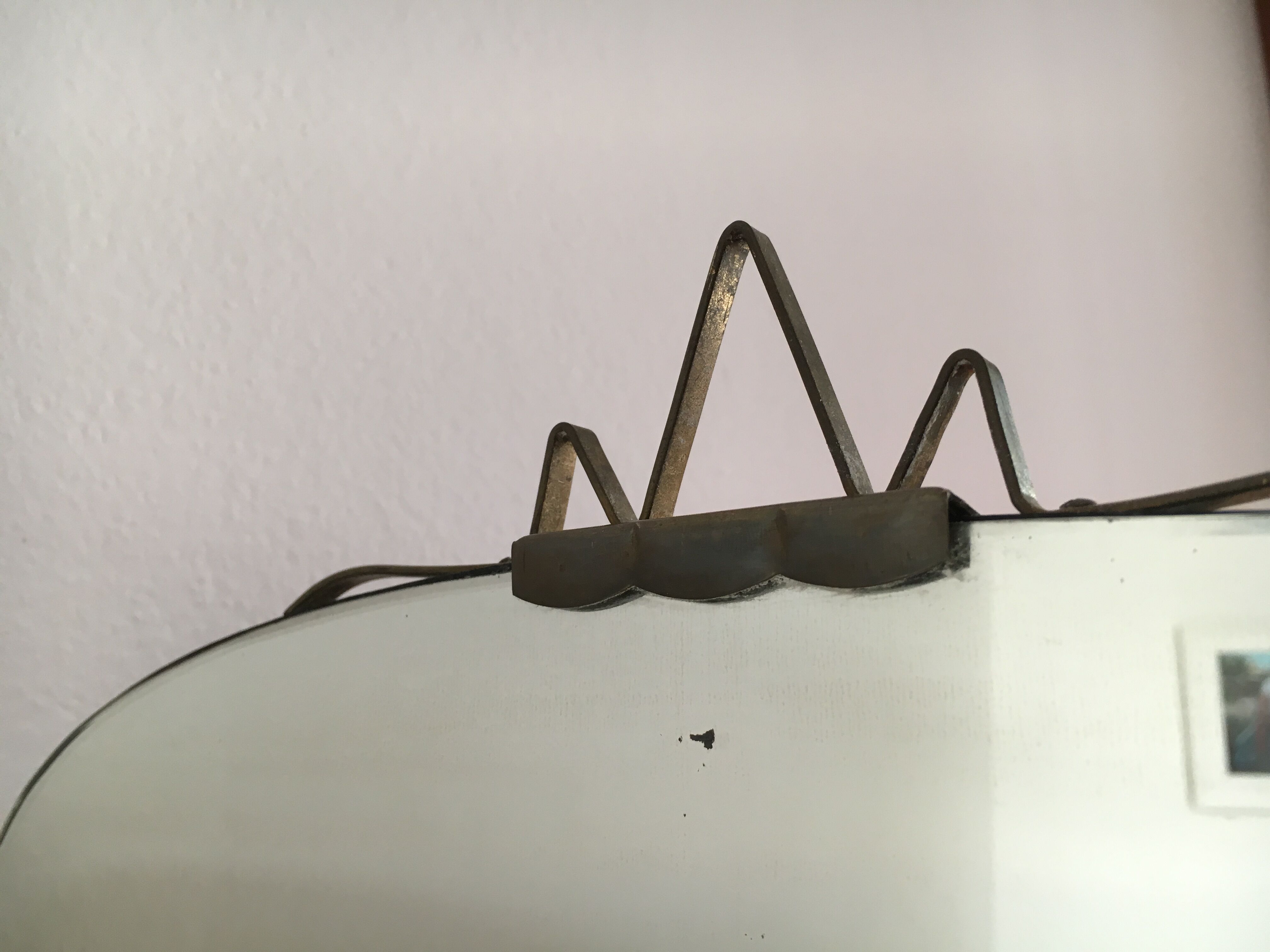 Mirror vintage with crown 53 x 33 cm