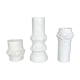 Lot de 3 vases en porcelaine OP Art Biscuit originaux par AK Kaiser, Allemagne, années 1970