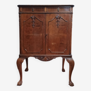 Chippendale mahogany bar cabinet Maison Jellinek in Faubourg Saint Antoine Paris