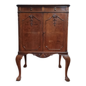 Chippendale mahogany bar cabinet Maison Jellinek in Faubourg Saint Antoine Paris