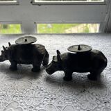 Pair of candle holders
