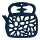 Kettle-shaped cast iron trivet