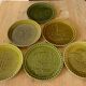 Gien earthenware Loire castle plates
