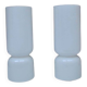 Pair of vintage opaline lamps