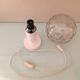 Bedside lamp globe in tinted glass / vintage 60s-70s