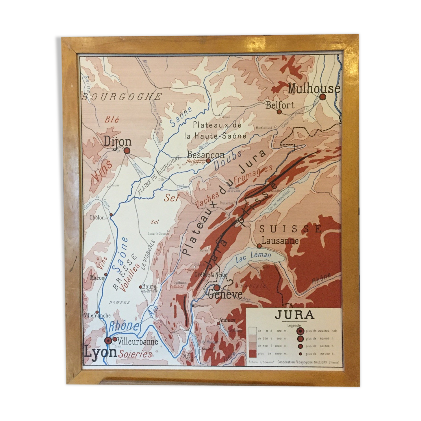 Jura and Central Massif card
