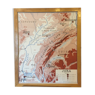 Jura and Central Massif card