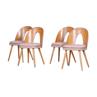 Lot de 4 chaises par Antonín Šuman 1950