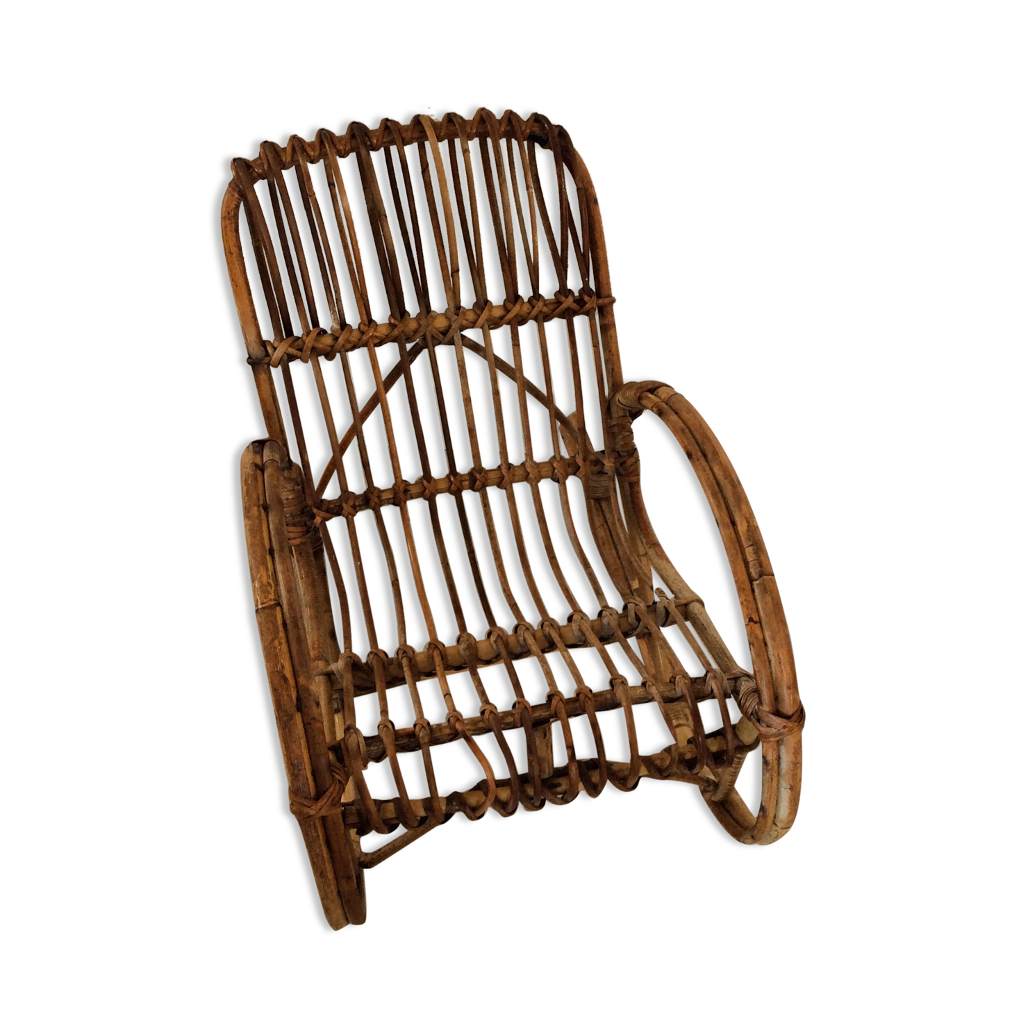 Rocking chair rattan