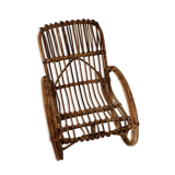 Rocking chair enfant rotin