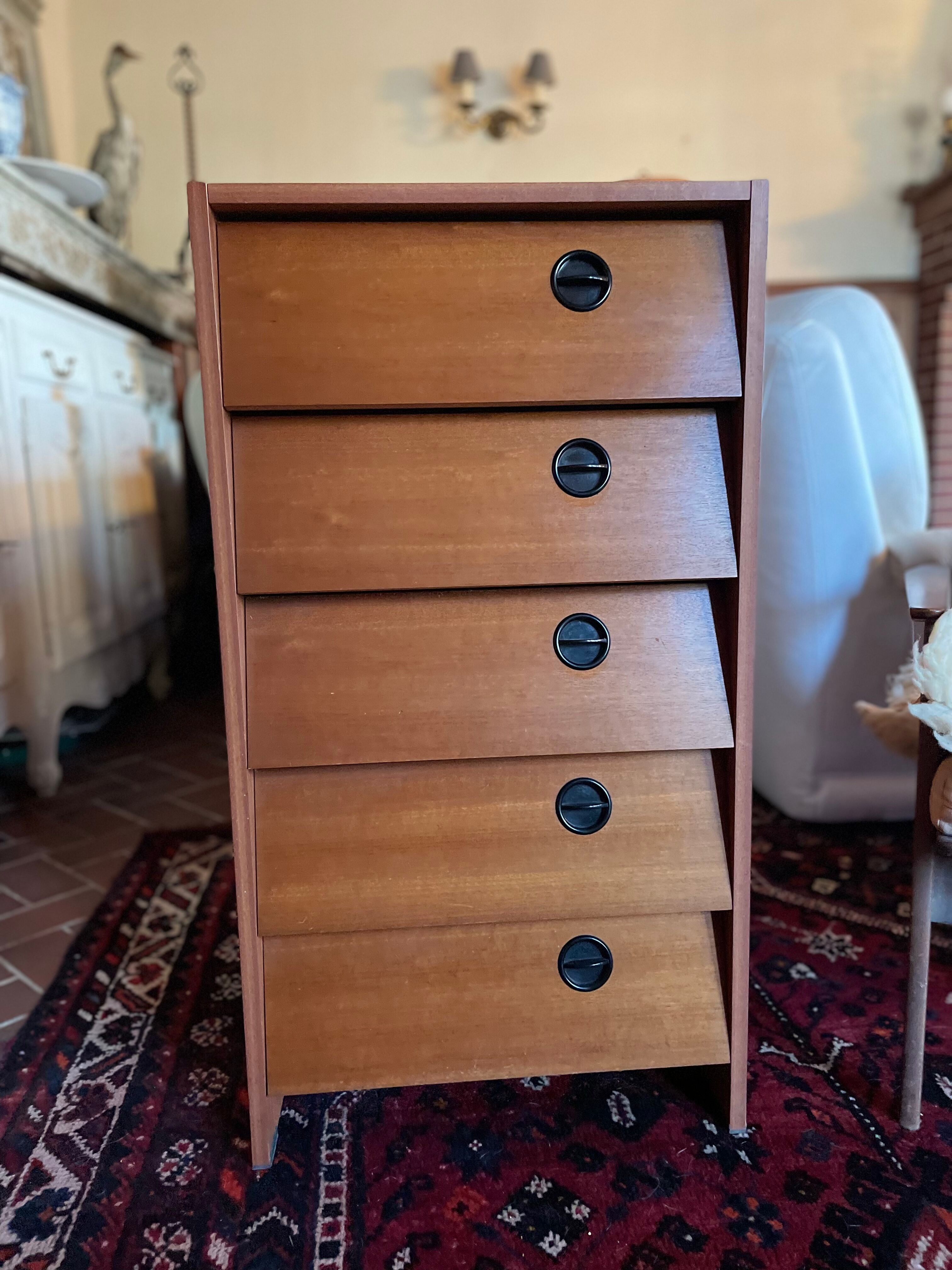 Teak shoe cabinet