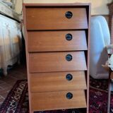 Teak shoe cabinet