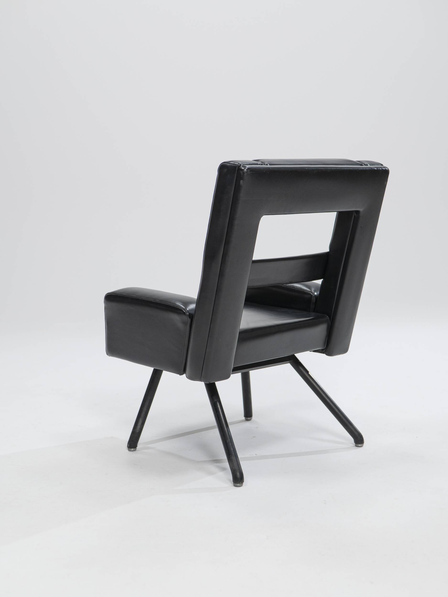 Leatherette Armchair Prototype, Italy, 1980s