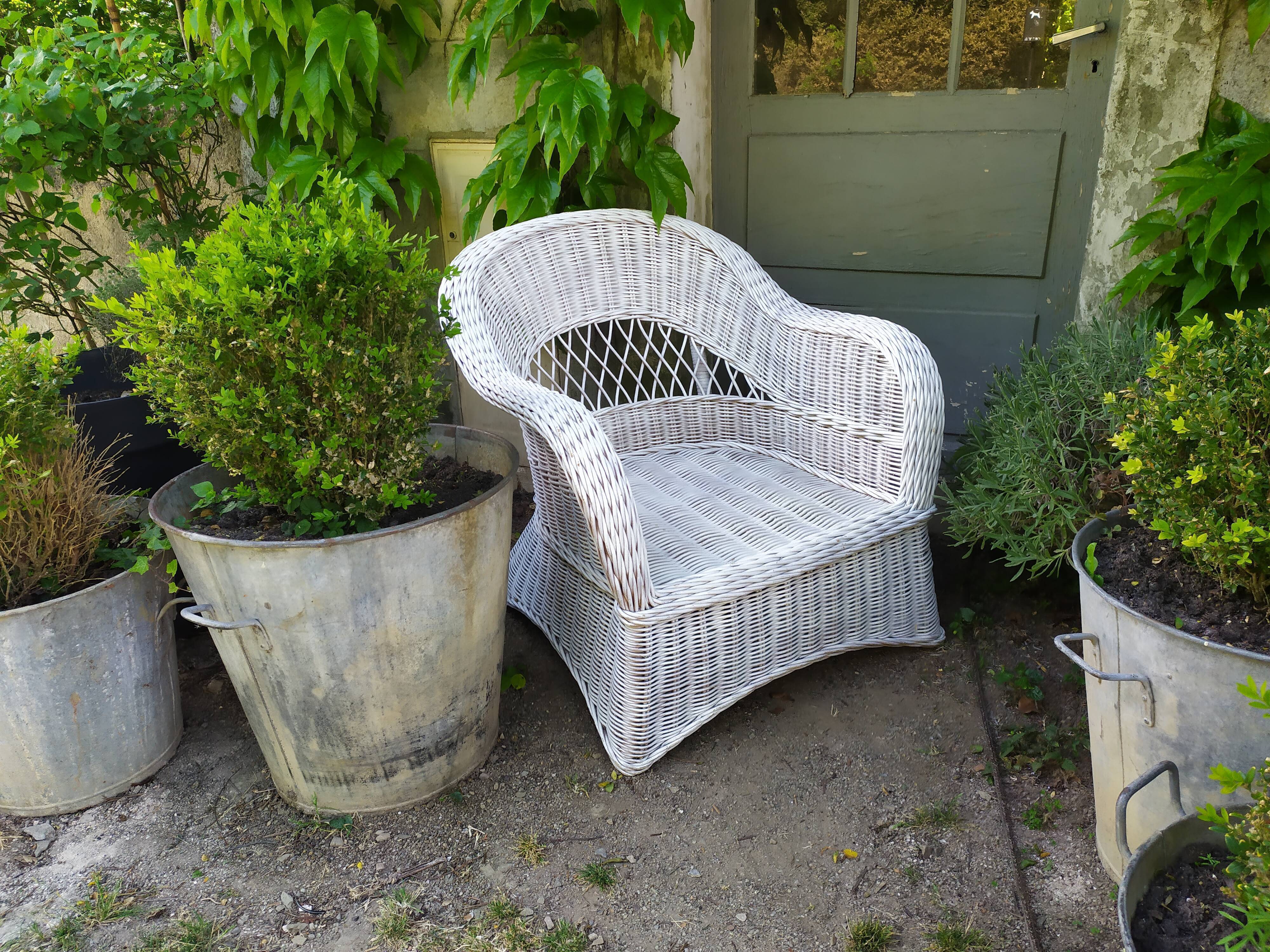 Rattan armchair