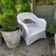 Rattan armchair
