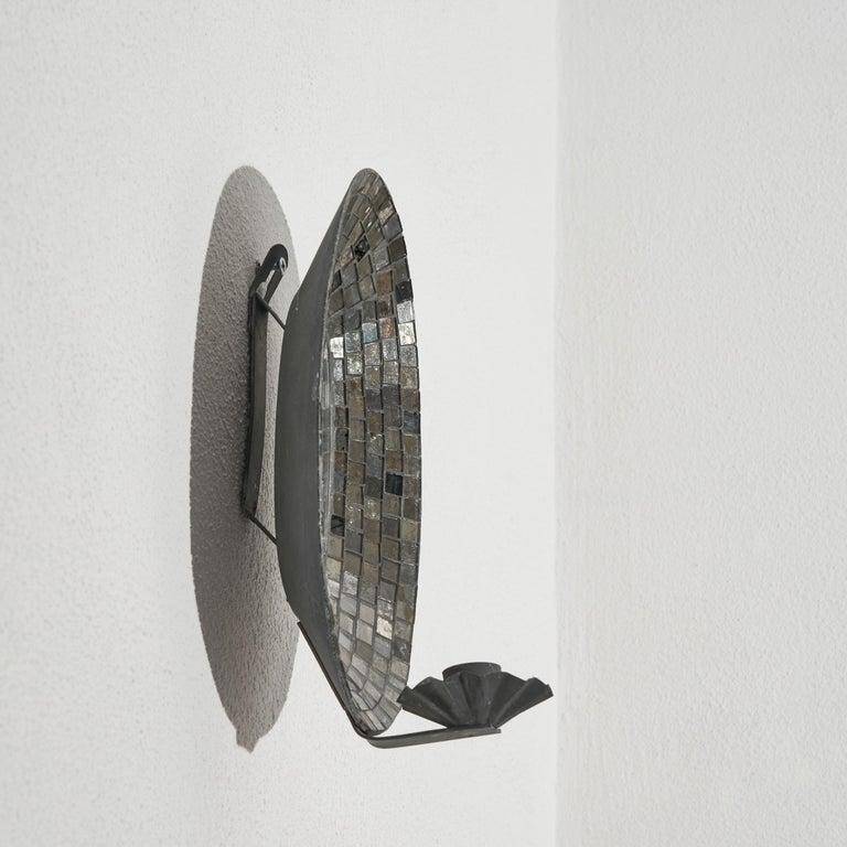 Chandelier with mirror and mosaic from the 1950s.