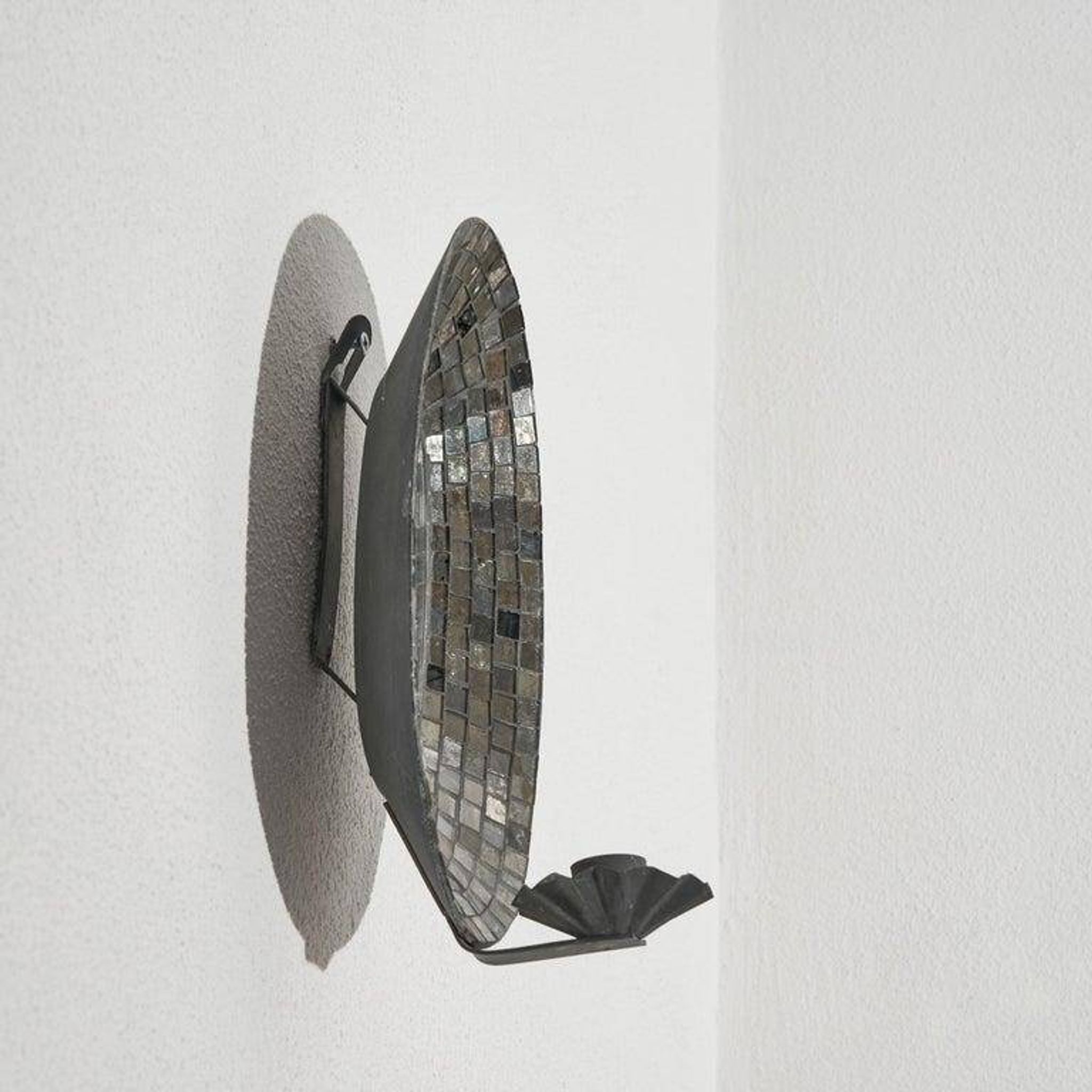 Chandelier avec miroir et mosaïque années 1950