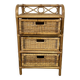 Commode en rotin vintage