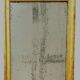 Louis XVI mirror in carved and gilded wood with leaf 18th century