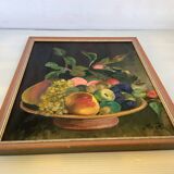 Still life painting oil on canvas signed