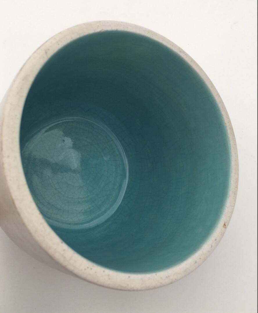 KERAMOS Sèvres - Two covered ceramic pots 1950s