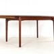 Table à manger rectangulaire extensible en teck de Henning Kjaernulf pour Vejle