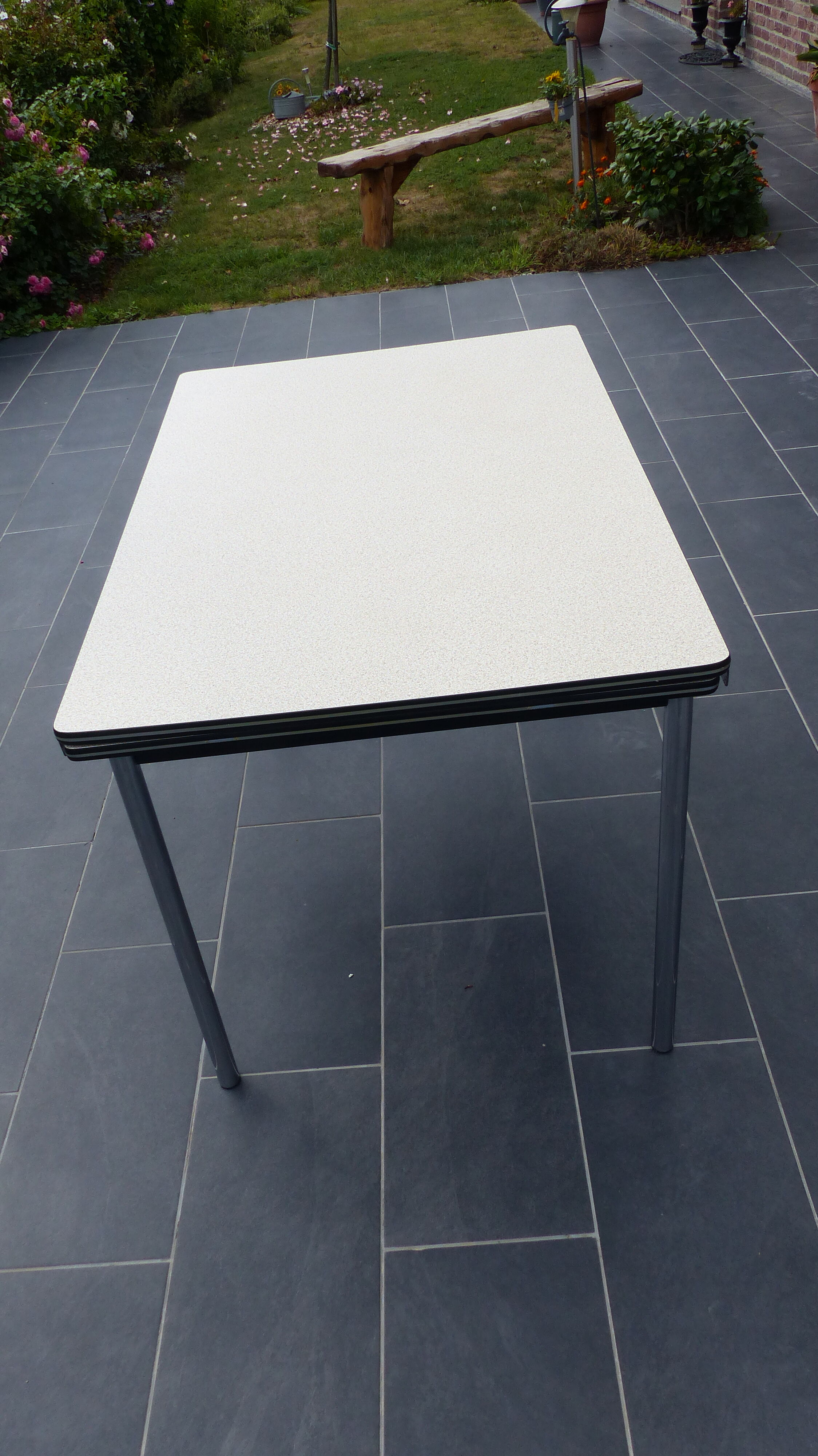 Kitchen table with extension cord