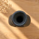 Vase soliflore sculptural en céramique noire – années 60/70