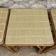 Ensemble de quatre tabourets en rotin