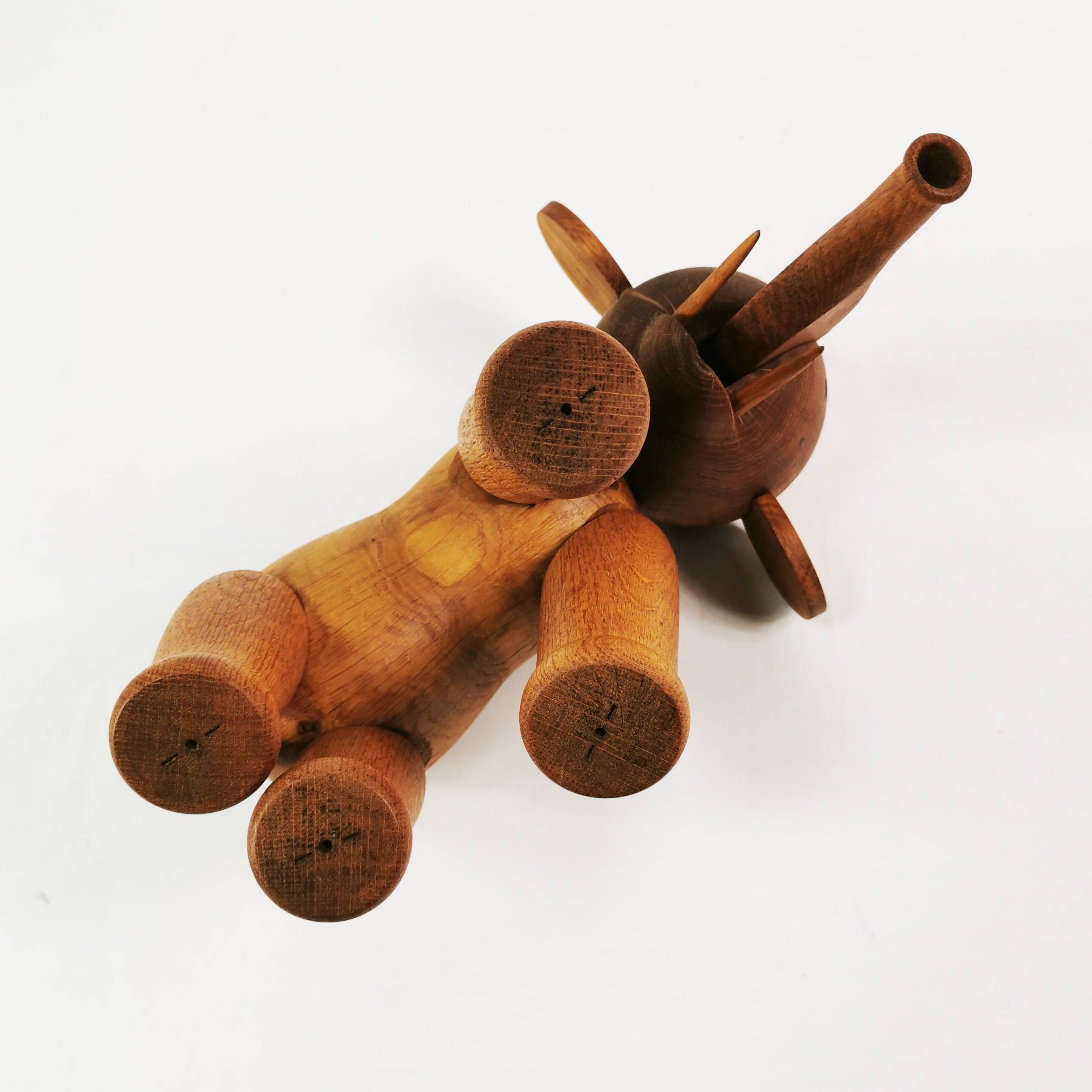 Wooden elephant, designed by Kay Bojesen, Denmark 1970s.