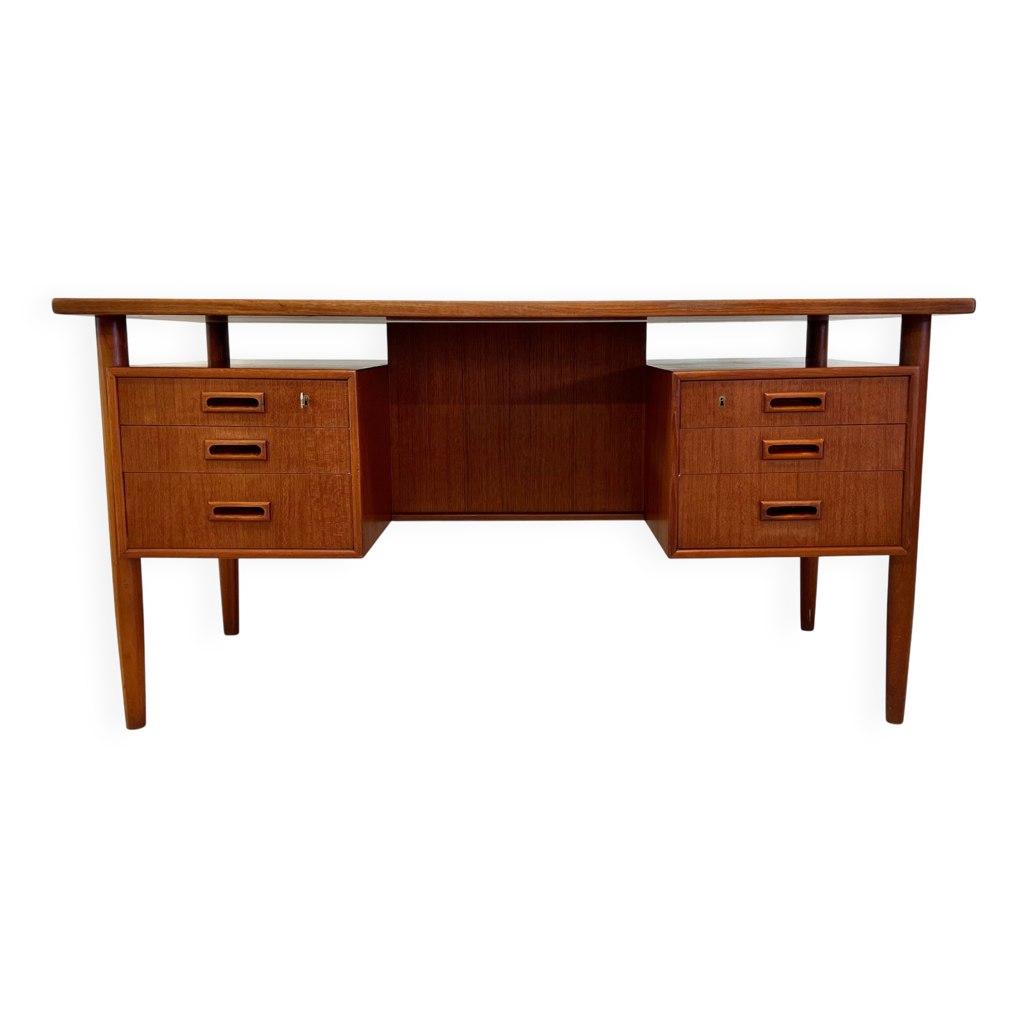 Danish Teak 'Floating-Top' Desk, 1960s.