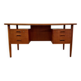 Danish Teak 'Floating-Top' Desk, 1960s.