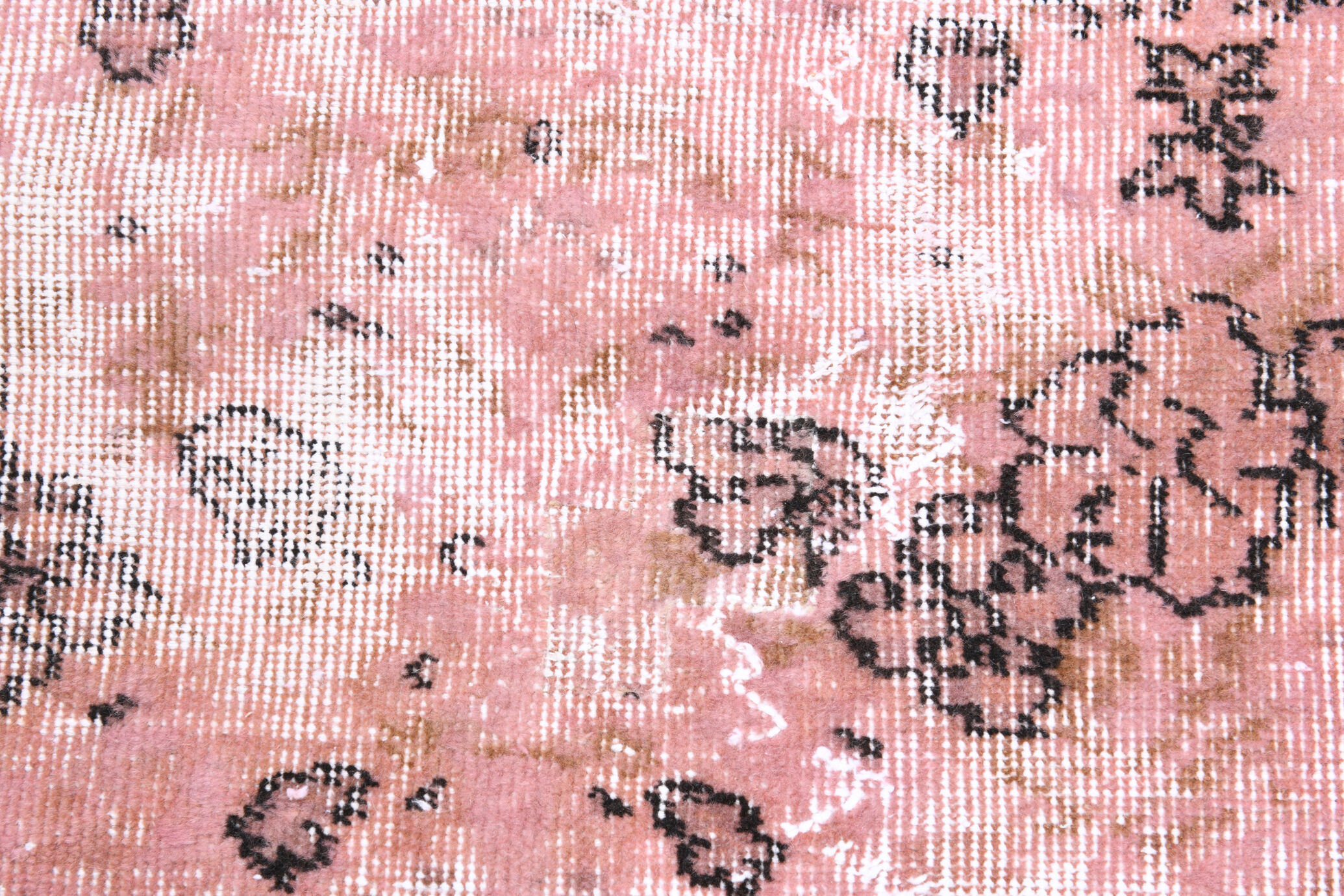 2x9 Pink Floral Vintage Runner Rug