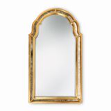 Miroir français de style Louis Philippe en bois doré décoré de verre miroir fumé