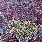 Splendid big old carpet Persian Kirman end handmade 325 X 400 CM