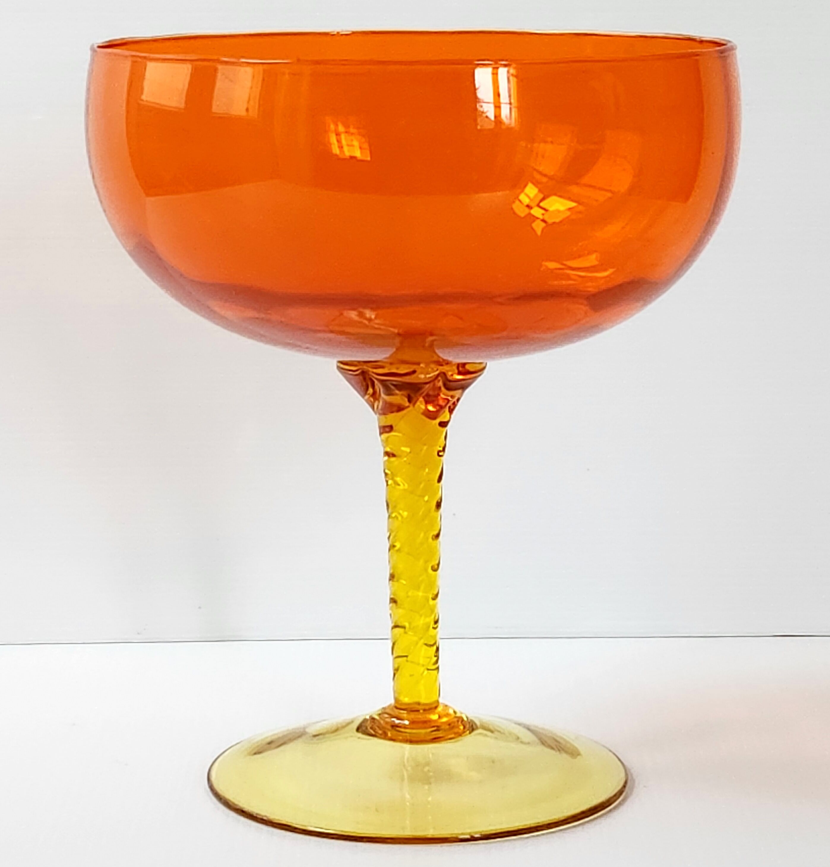 Vintage glass cup 1970