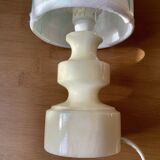 Vintage alabaster foot lamp
