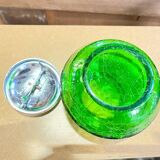 Glass sugar bowl with lid