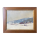 Painting "Snow landscape" by Veilhan Les Rousses (Jura)