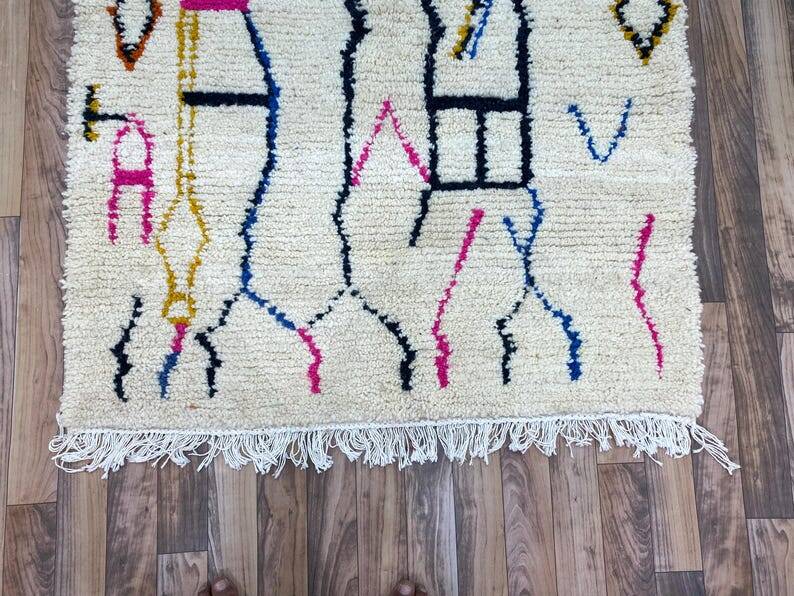 Colorful Moroccan wool rug 150/250cm