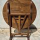 Petite table vigneronne ronde rabatable