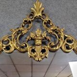 Console Vénitienne et miroir  style Louis XV baroque en bois doré