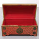 Oriental velvet chest brass decoration, 1960s
