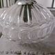 Vintage molded glass pendant light