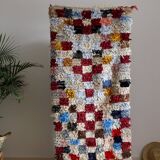 Boucherouite Berber carpet of Morocco 199 x 81 cm