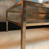 Brass and glass table