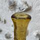 Amber-colored Empoli glass bottle/vase, 1970s