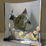 Lampe poisson signée vintage design années 50