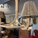 Berthes Glasser 1970 rope chandelier