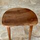 Tabouret tripode vintage en bois  1950